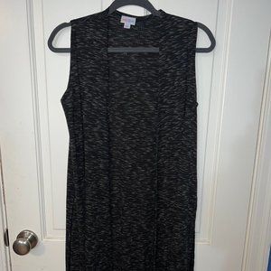 Lularoe Joy Vest - black and white
